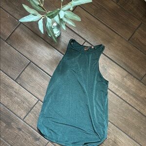 Zella Green Sleeveless Tank Top with Relaxed Fit